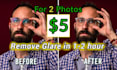 remove glare and reflection from glasses in 1 hour