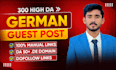 do SEO manual german backlinks via german guest post high da de link building