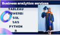 business analytic with python SAS sql tableau powerbi and r