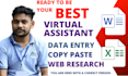 be your virtual assistant for data typing, web research, mining data, copy paste