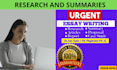 write about any topic by doing thorough research