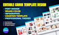 create editable canva graphic design for print and web media