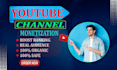 complete your channel monetize requirements