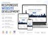 develop a responsive website using HTML CSS and javascript