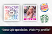 generate a stylish custom business qr code card design with a logo in 1 hour