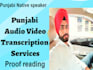 do proofreading, punjabi native speaker
