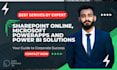 provide sharepoint online, microsoft power apps and power bi solutions