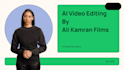 make ai spokesperson video
