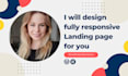 design fully responsive landing page for you