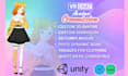 create a custom vrchat avatar optimized for PC, quest, and vtubing