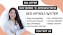 do cheap SEO article writing, content writing and blog write