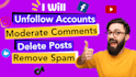 delete posts, moderate group activity, and remove messages