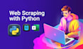 do web scraping, data mining and data extracting with python
