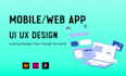 design a professional UI UX website and application