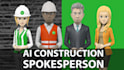 create 3d male spokesperson construction promo video