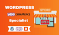 create woocommerce website, wordpress ecommerce website or online store