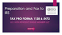 file and fax US tax forms 5472 and 1120