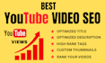 do the best youtube video SEO optimization