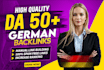 write and publish high da  guest post on german website SEO dofollow backlinks
