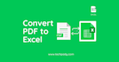 convert  pdf to excel