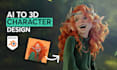 convert recreate ai image to 3d model character nft