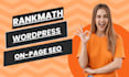 do onpage SEO for wordpress website with rankmath plugin