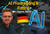 proofread and edit your ai generated german translation