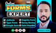 design attractive jotform,typeform,surveyform, formautomation