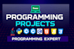code c, cpp, c sharp, java and python language projects or tasks