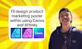 design product marketing poster using canva and affinity