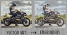 do embroidery digitizing image into dst, pes in few hours