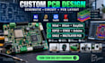 design custom pcb, pcb layout, schematic, kicad, altium, easyeda, esp32, eagle