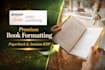 do book formatting, typesetting, book interior design, paperback and amazon KDP