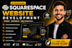 design a professional squarespace website development for your business