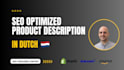 craft a SEO optimized product description