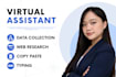 be your virtual assistant for data entry, web research, and admin tasks