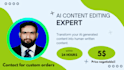 edit and convert ai content into human written content