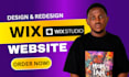 redesign wix website build wix website, wix website development, wix studio