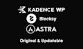 install kadence pro, blocksy, astra premium flying press