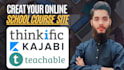 thinkific, teachable, podia, kajabi course website, figma web design