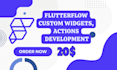 develop custom flutterflow widgets, actions, and functional components