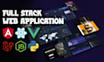 develop full stack web application with fully responsive