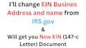 change your name and address on your ein with irs