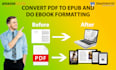 convert pdf to epub and do ebook formatting