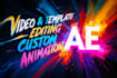 create any custom animation or edit after effects template