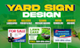 design yard sign, car magnet, poster, retractable banners, billboard