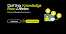 be your product knowledgebase writer and setup a knowledge base