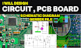 design pcb board circuit design schematic using altium, easyeda