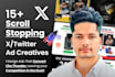 design scroll stopping x twitter ad creatives