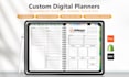 design a custom digital planners for goodnotes and more